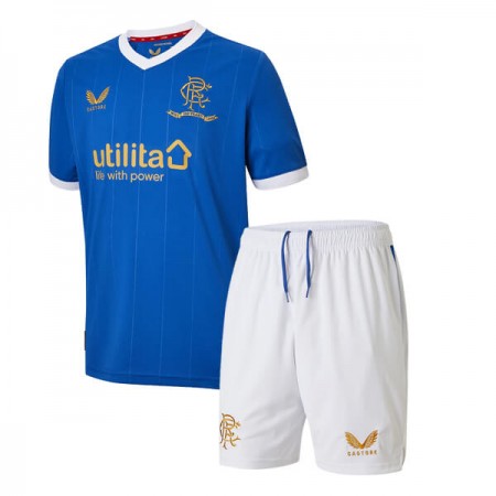 Koszulka Rangers Dziecięcy Domowe Koszulki Piłkarskie 2021-2022 Krótki Rękaw